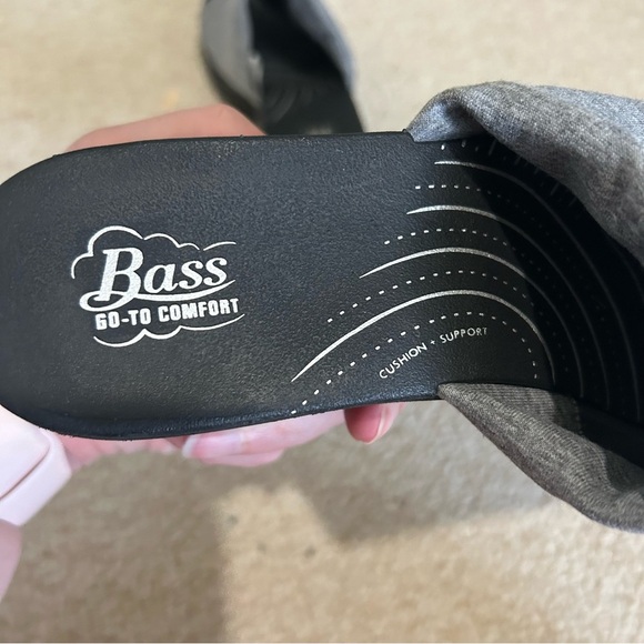 GH Bass Lite Mimi Go-To Comfort Wedge Sandal. Gray fabric on black wedge size 8 - Picture 3 of 9